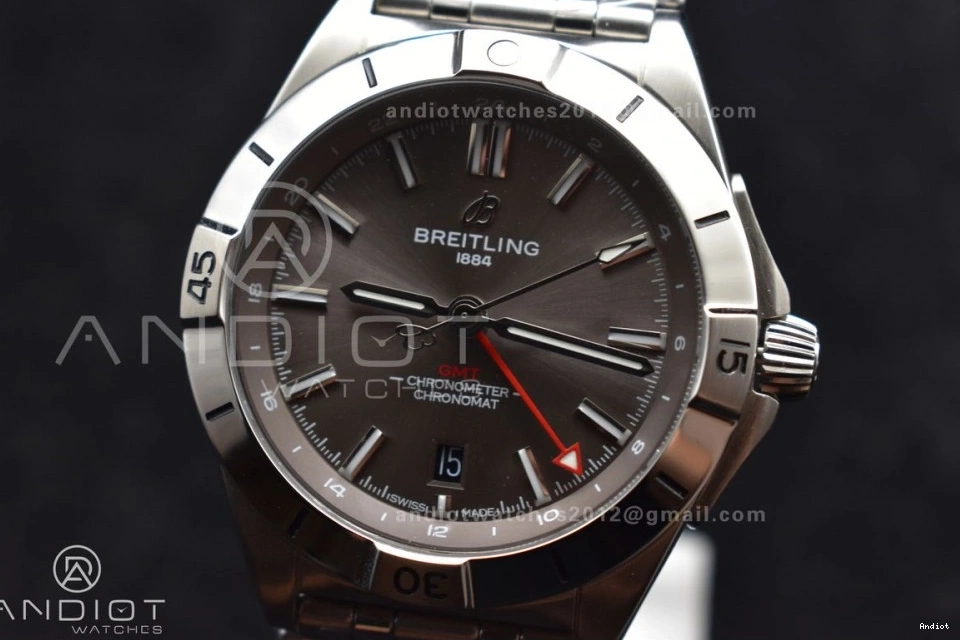 BLS Best GMT 1:1 Chronomat Automatic Edition Factory Breitling A BestValue on SS 40mm Bracelet 529 Dial Grey 0809